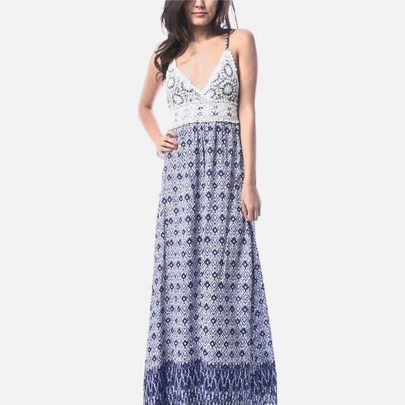 Dresses & Skirts - 🇺4th of July boho summer dress with crochet dress